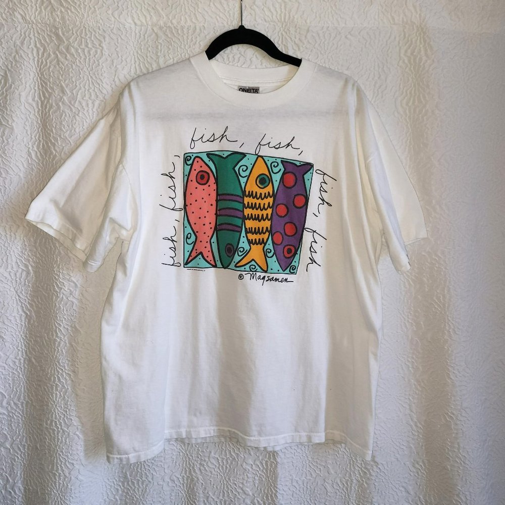 1990s Magsamen Fish Shirt